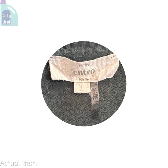 Entro Hunter Green Ruffle Sweater Size Large  💚 - Picture 7 of 7